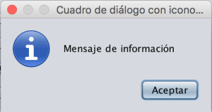 JOptionPane información