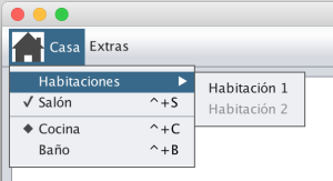 Menu Casa