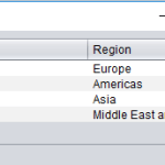JTable con datos de HR