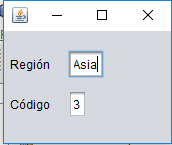 Formulario de región